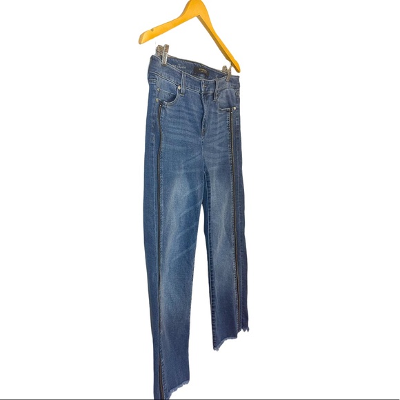 LIVERPOOL LOS ANGELES Sadie Side Decorative Zipper Crop Straight Leg. Size 8/29 - Picture 6 of 14